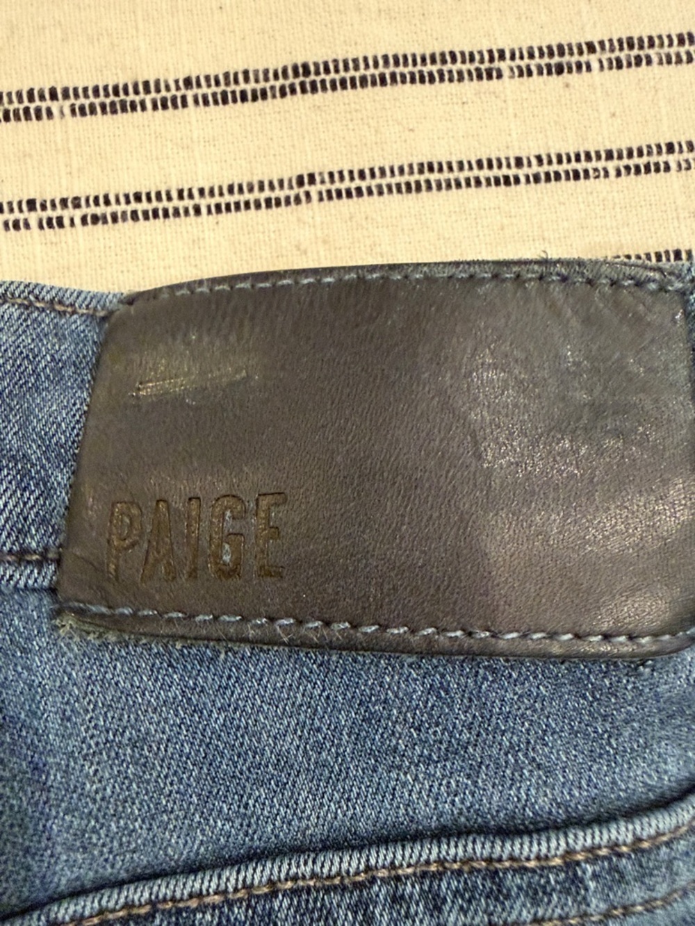 PAIGE Men's Faded Blue Straight-Leg Jeans - Picture 6 of 6
